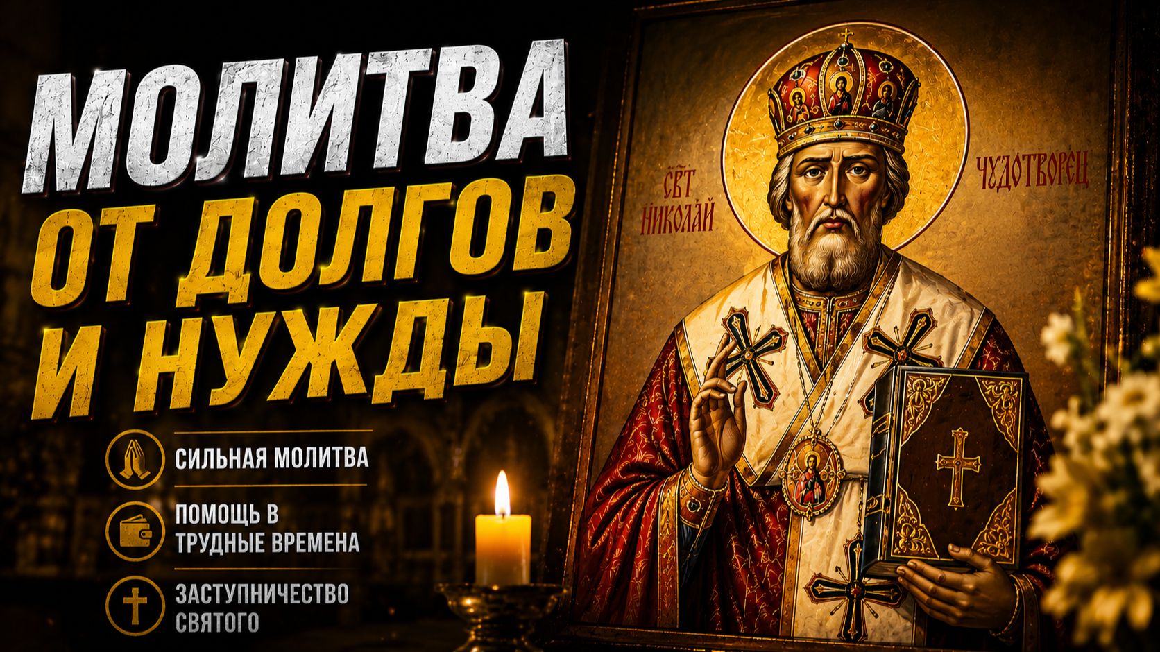 ВЫХОД ИЗ ДОЛГОВОЙ ЯМЫ | Сильная молитва к Николаю Чудотворцу