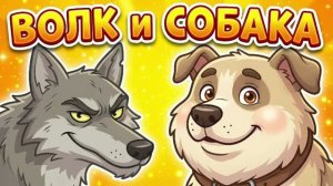 Мультфильм ВОЛК И СОБАКА🐺🐶