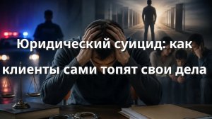 Юридический суицид: как клиенты сами топят свои дела