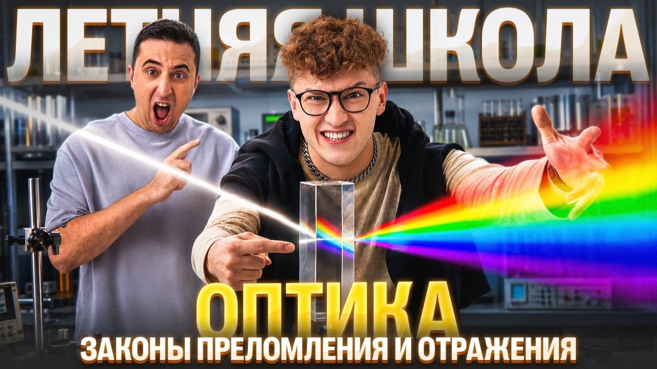 Урок №04. Оптика: законы преломления и отражения | Азат Адеев