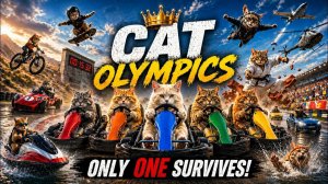 КОШАЧАЯ ОЛИМПИАДА# Выживет только ОДИН 🏆🐱