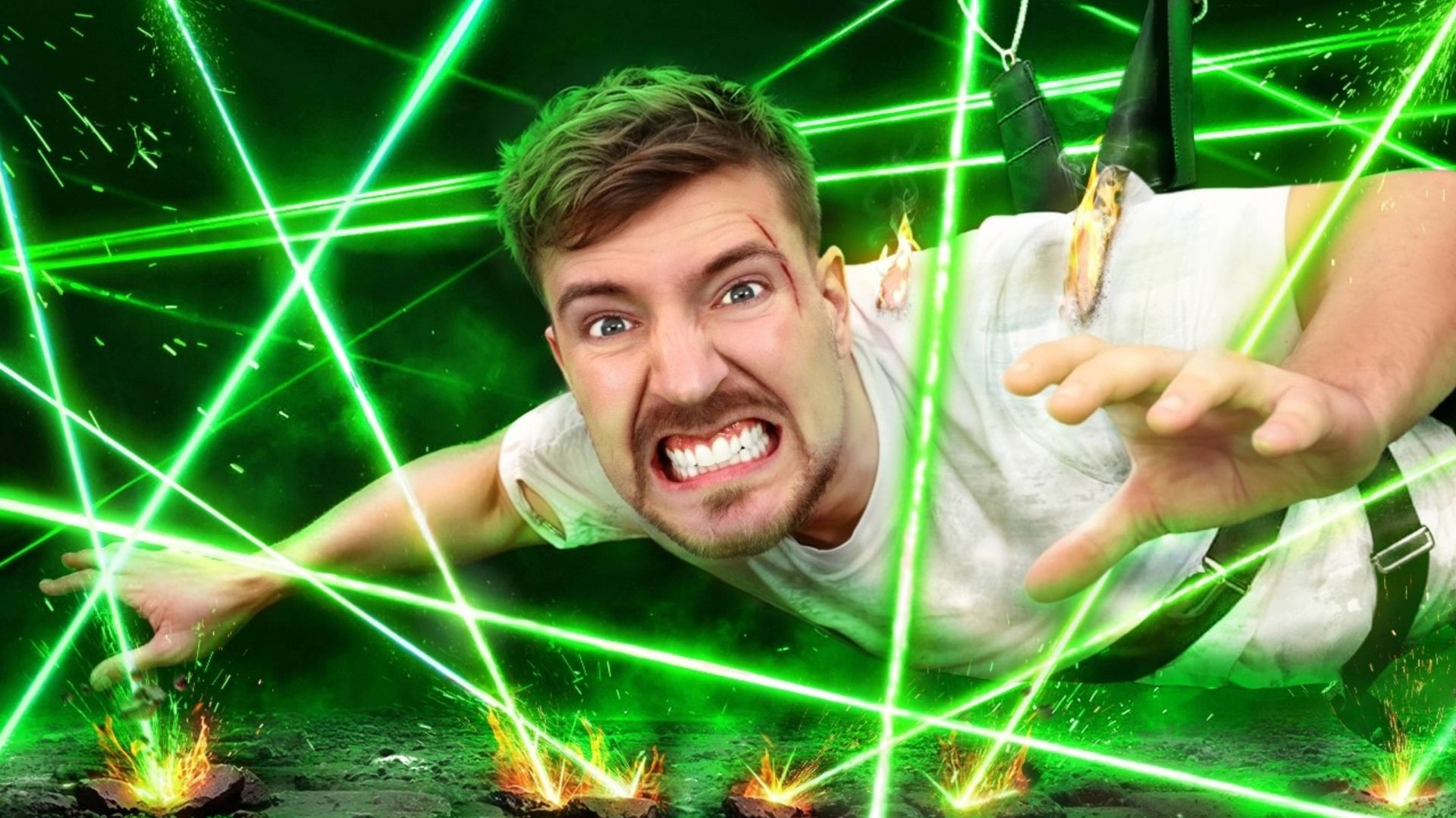 10 ЧЕЛОВЕК VS САМЫЙ СМЕРТЕЛЬНЫЙ ЛАЗЕРНЫЙ ЛАБИРИНТ В МИРЕ MRBEAST МИСТЕРБИСТ НА РУССКОМ мистер бист