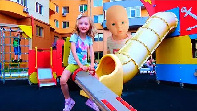 Беби Борн Детская площадка пиратский корабль гуляем с Полиной