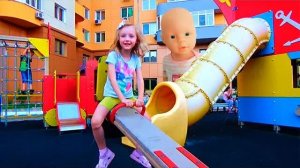 Беби Борн Детская площадка пиратский корабль гуляем с Полиной