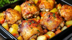 Куриные бедрышки в духовке — простой и очень вкусный рецепт. Нежное мясо и идеальный ужин