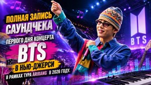 Саундчек живого концерта BTS в Нью-Джерси, 1-й день, ПОЛНЫЙ ФАНКАМ...
