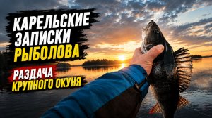 Раздача крупного Окуня .  Август 2026 Карельские записки рыболова.