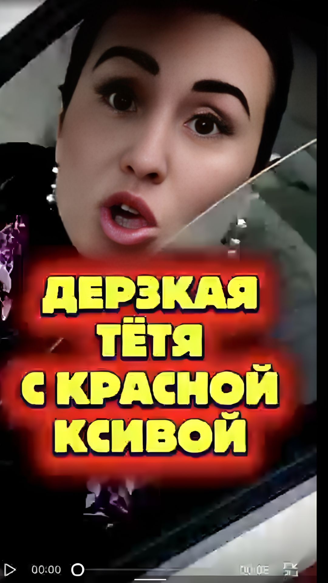 Дерзкая тётя с ксивой на авто и заикающийся робкий гаишник