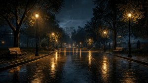 Звуки дождя для сна | Звуки дождя в летнем парке для глубокого сна 🌙