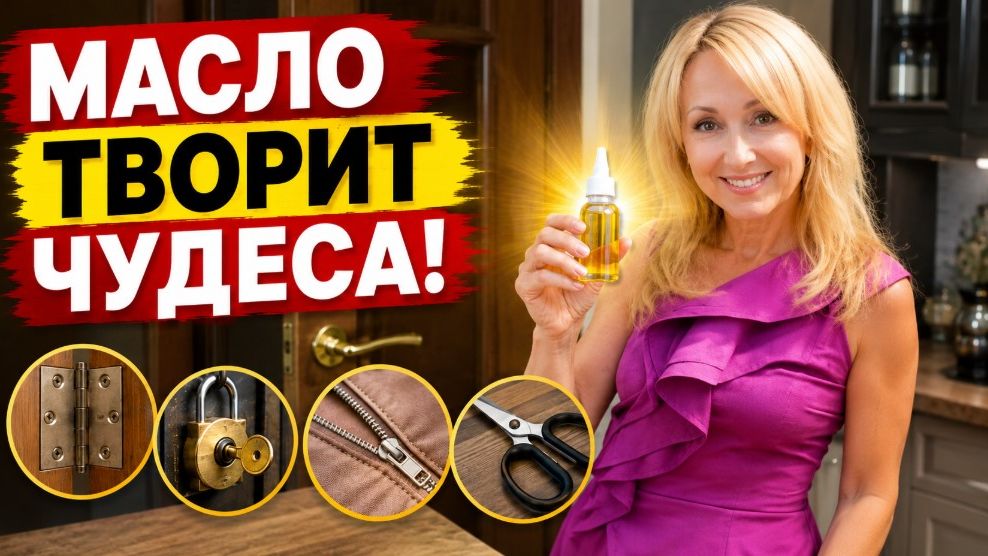 Обычное масло спасает в десятках ситуаций! Покажу самые полезные способы
