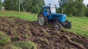Пахота целины на Т-40