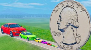 Мультик_ Гигантский доллар против маленьких машинок — BeamNG.drive