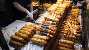 Рыбный пирог в Мёндоне, чистое масло - корейская уличная еда
