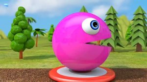 Изучаем цвета с PACMAN и игрушечными машинками-сюрпризами в виде арбуза и мороженого с фермы.