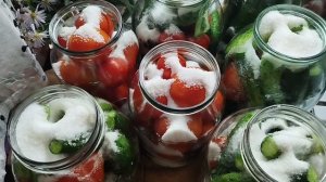 Маринованные огурцы и помидоры 🍅🥒🍅🥒🌶️