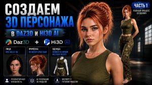 Создание 3D-персонажа с нуля — Часть 1 _ DAZ3D + Hi3D AI