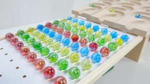 Гонка шариков ASMR: самодельная трасса Marble Pack Rail и волновой склон HABA