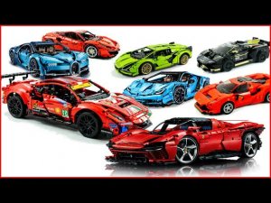 СБОРНИК LEGO TECHNIC: Топ-5 автомобилей всех времен — Ferrari Daytona, Lamborghini, Bugatti Chiron