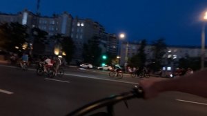 . Москва. Ночной велофестиваль по Садовому кольцу 01.08.2026