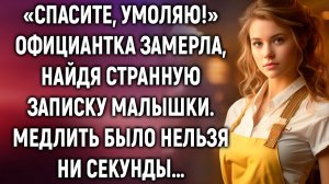 Официантка замерла, найдя записку малышки. Медлить было нельзя ни секунды…