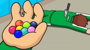 Кальмар Логическая игра: Marbles | Мультфильмы Анимация
