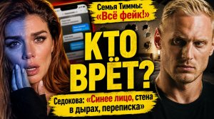 Семья Тиммы: «Всё фейк!» Седокова: «Стена в дырах, переписка и синее лицо». Кто врёт?
