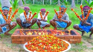 Курица Тикка. Домашний BBQ рецепт в деревне. Как приготовить куриные шашлыки Тикка. Кухня Индии