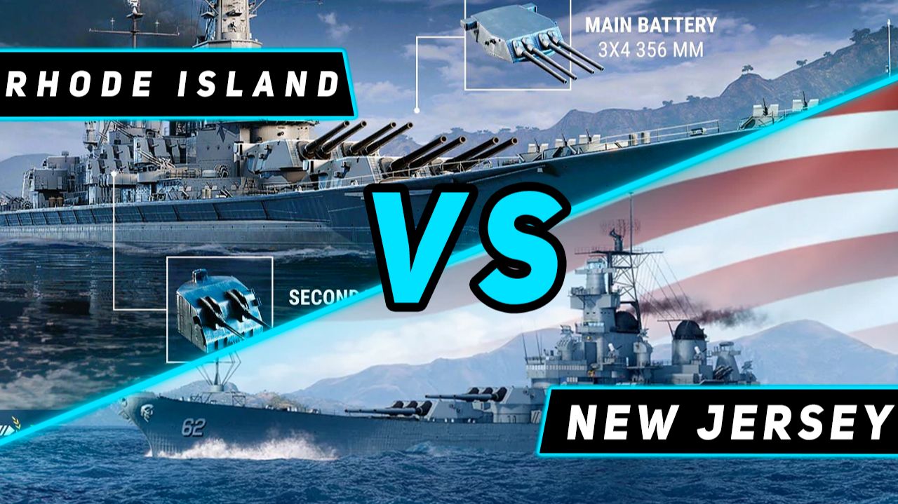 ЛИНКОР RHODE ISLAND VS NEW JERSEY! ЧТО ОКАЖЕТСЯ СИЛЬНЕЕ? TWITCH RUTUBE YOUTUBE WORLD OF WARSHIPS