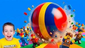 Игрушечные человечки Lego | Макс с Папой испытывают игрушки разрушениями | Веселые истории для детей