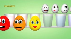 Учим цвета Мультики про яйца сюрпризы Краски на русском языке Раннее развитие
