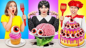 Кулинарный Челлендж# Уэнсдей Против Бабушки # Сумасшедший Челлендж