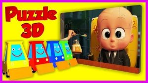 Boss Baby JigSaw Puzzle Games For Children Босс молокосос Пазл Мозайка