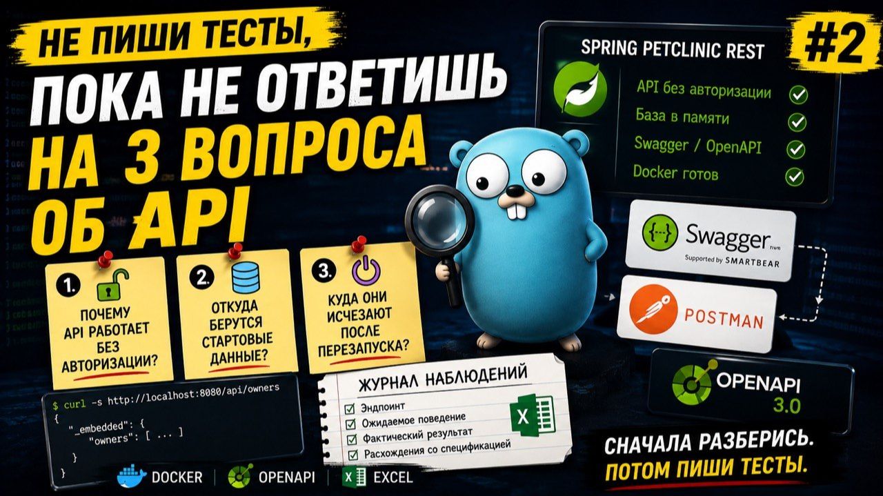 Не пиши тесты, пока не ответишь на 3 вопроса об API