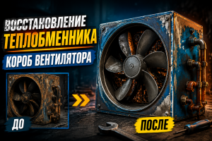 Реставрация катушки зажигания и корпуса вентилятора