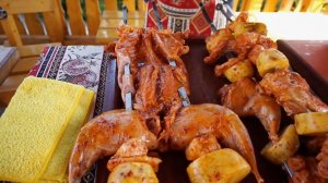 Очень вкусный шашлык из кролика в тонире