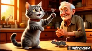 Добрая песня-сказка про кота и домового