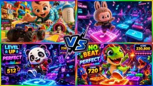 🛑 Гугу Гага Монстр-Трак 🆚 Лабубу 🆚 Панда-Геймер 🆚 Ритм-Дино в Тайлс Hop! 🚀🔥