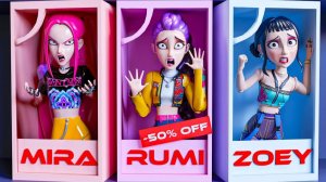 РУМИ, МИРА И ЗОИ СТАЛИ ИГРУШКАМИ?! K-Pop Охотницы на Демонов: Huntrix анимация