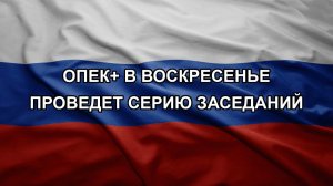 ОПЕК+ в воскресенье проведет серию заседаний