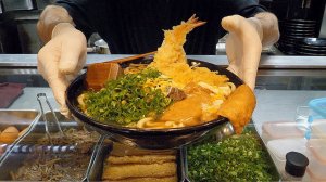 навыки приготовления японской лапши! (удон с жареной говядиной и креветками, удон с яичным карри)