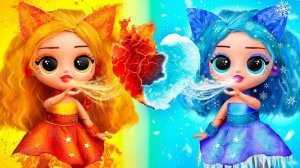 Холодная vs горячая куклы / 38 идей для ЛОЛ ОМГ
