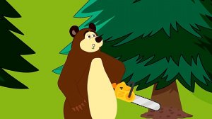 Мультики для детей. Медведь Моня и его повседневные заботы. Мультики смотреть