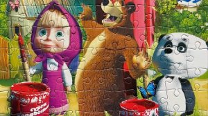 МАША И ПАНДА - СОБИРАЕМ ПАЗЛЫ С ГЕРОЯМИ ИЗ МУЛЬТИКА МАША И МЕДВЕДЬ