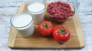 Шедевральный рецепт из кефира и фарша. Получает очень вкусно и необычно.