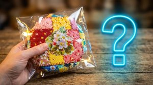 Лоскутная загадка: что получится из обрезков и старого пакета?