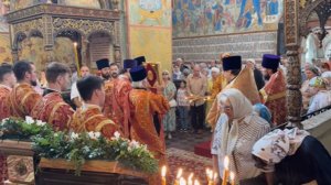 В историческом центре Ярославля прошла Божественная литургия 2 августа
