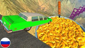 ОТКРЫТЫЙ МОСТ РУХНУЛ НА МАКАРОНЫ С СЫРОМ BeamNG Drive