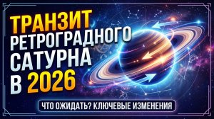 Транзит ретроградного Сатурна с 26 июля по 10 декабря 2026