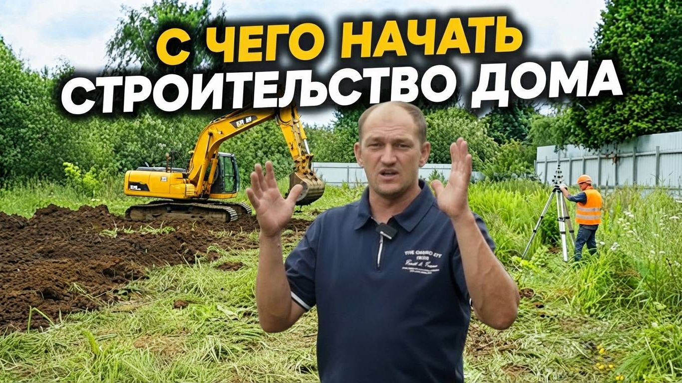 Как начать стройку С НУЛЯ на своем участке? #стройка #строительство #частныйдом
