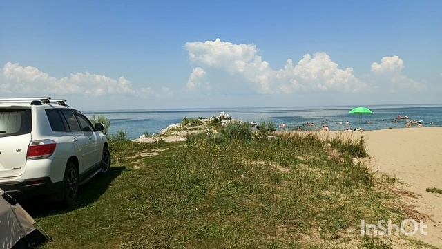 Отдых на Обском море. Жара